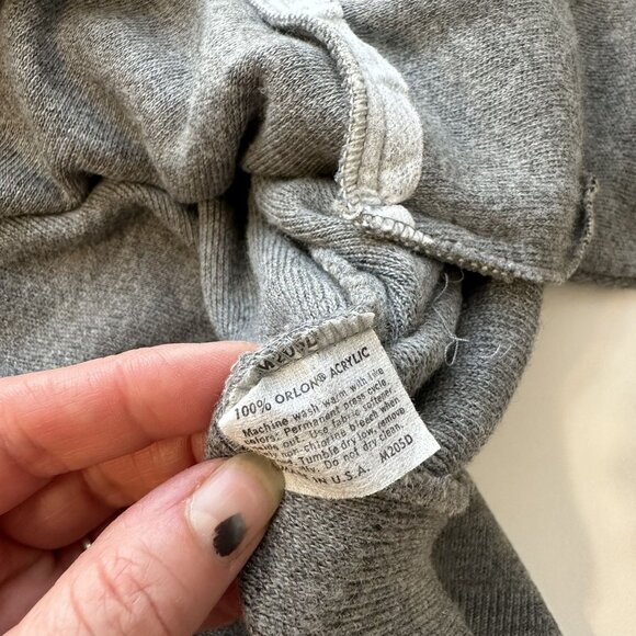 Vintage Jantzen Gray Cardigan Sweater 100% Orlon Acrylic Size Large USA Unisex - Picture 5 of 9